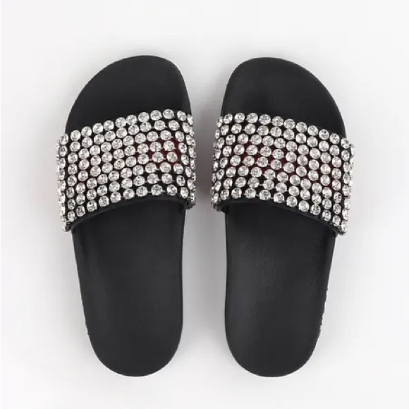 NEW Gucci Web Crystal Embellished Sandals UK 38 - Picture 2 of 8